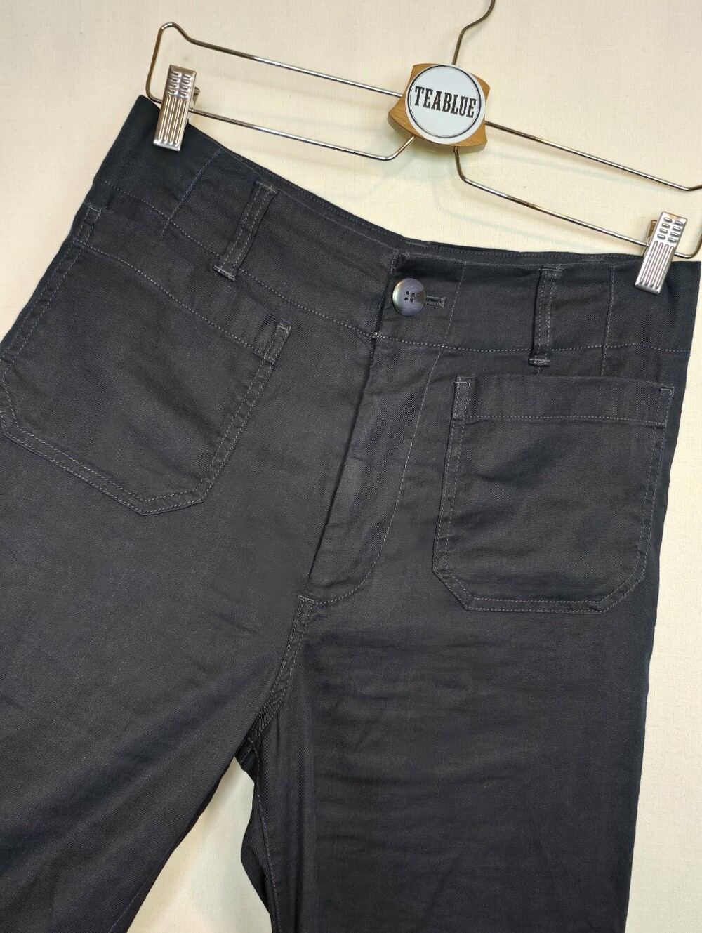 Maeve Colette European Linen Stretch High-Rise Wide-Leg Pants 27 - Picture 7 of 12
